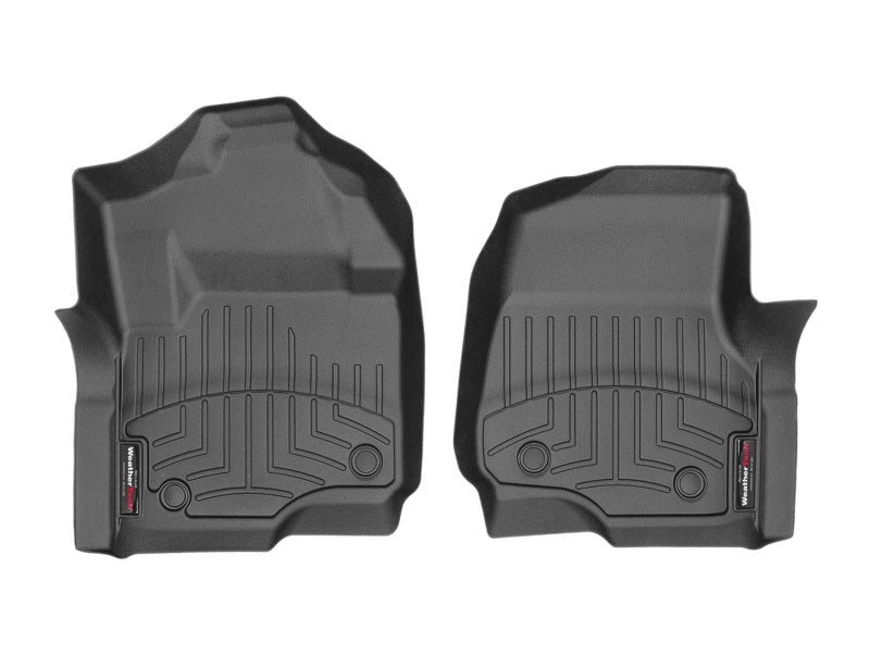 WeatherTech 2017 Ford Super Duty (Super Cab / Crew Cab) Front FloorLiners - Black for offroad performance upgrades
