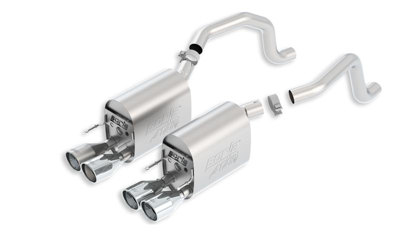 Borla 09-12 Chevy Corvette C6 Coupe/Convertible 6.2L 8cyl Aggressive ATAK Exhaust system for performance offroad parts.
