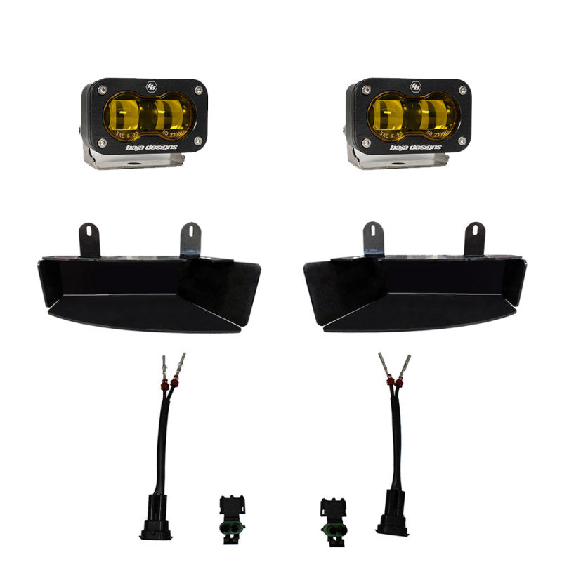 Baja Designs 19-22 Dodge RAM 2500/3500 S2 SAE Fog Pocket Light Kit - Amber Secondary image