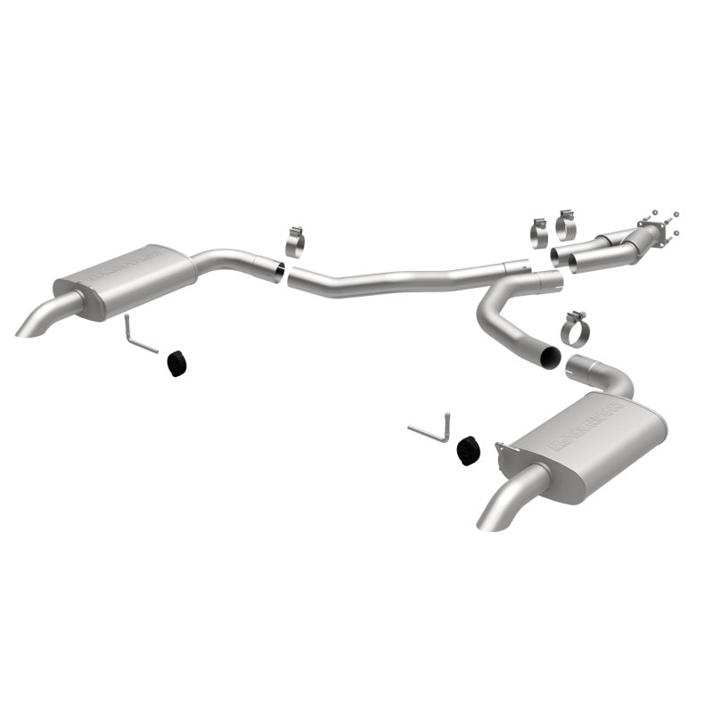 MagnaFlow 75-79 Chevy Corvette V8 5.7L Dual Split Rear Exit Stainless Cat-Back Perf Exhaust Main image