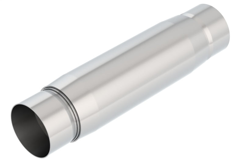 Borla CrateMuffler Resonator Option 3in Center/Center 3.5in Round x 10in - Null Sound Center/Center Secondary image