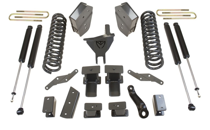 MaxTrac 17-19 Ford F-250/350 4WD 6in/2in MaxPro Coil Lift Kit w/Radius Arm Brkts & MaxTrac Shocks parts