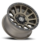 ICON Compression 17x8.5 6x5.5 0mm Offset 4.75in BS 106.1mm Bore Bronze Wheel for offroad performance upgrades.