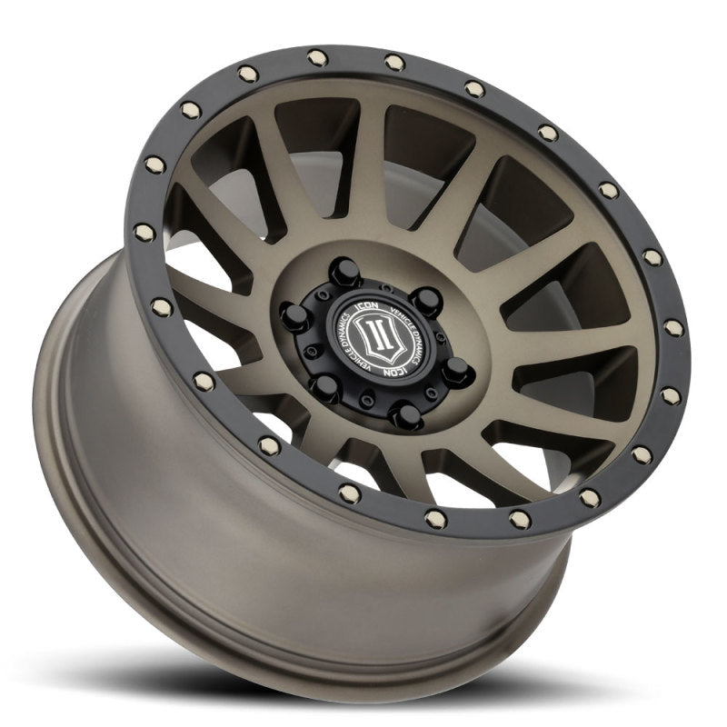 ICON Compression 17x8.5 6x135 6mm Offset 5in BS 87.1mm Bore Bronze Wheel Secondary image