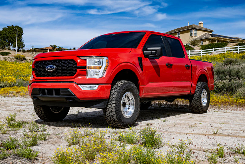 ICON 21-23 Ford F150 4WD 3in Lift 2.5 VS IR Coilover Kit on red truck