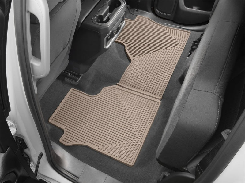 WeatherTech 2019+ Chevrolet Silverado 1500 Rear Rubber Mats - Tan Secondary image