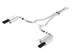 Borla Atak S Cat-Back 15-17 Ford Mustang GT 5.0L V8 MT/AT 2.5in pipe 4in tip (Black Chrome) exhaust system