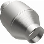 MagnaFlow Conv Univ 2.5in Inlet/Outlet Center/Center Round 3in Body L x 5in W x 8.75in Overall L in stainless steel