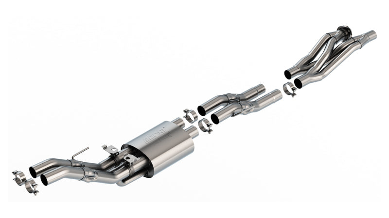 Borla 23-24 Ford F-150 Raptor R ATAK Catback Exhaust system components Main image