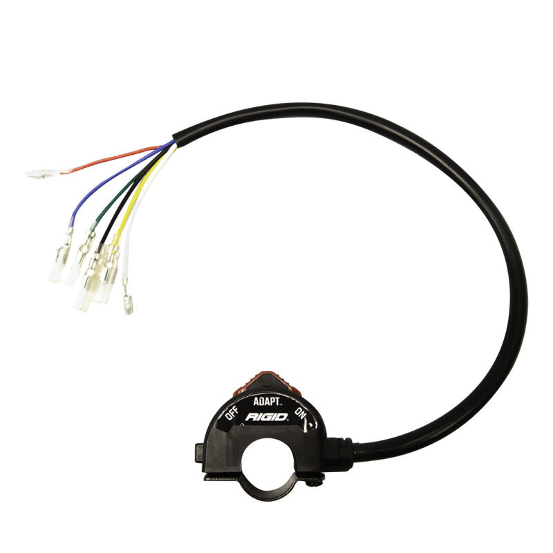 Rigid Industries Adapt XE LED Moto Kit - Black wiring harness