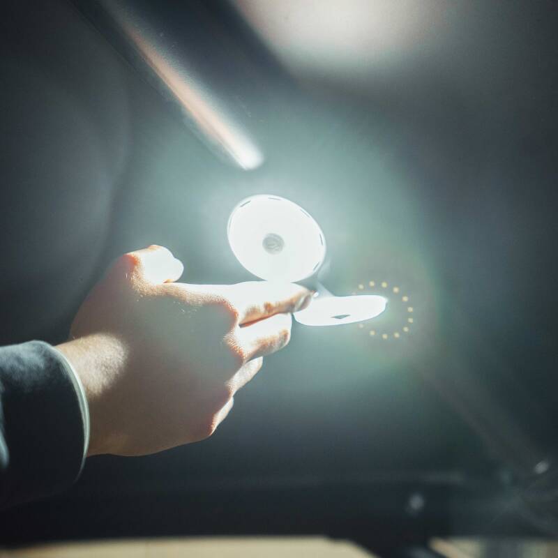 KC HiLiTES Dual Cyclone Dome Light Mount for Roll Cages in action