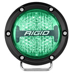 Rigid Industries 360-Series 4in LED Off-Road Diffused Beam - RGBW Backlight (Pair) for offroad lighting.