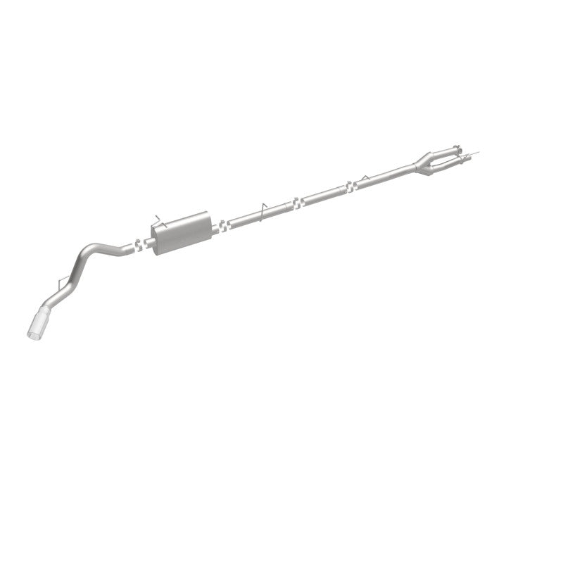MagnaFlow Sys C/B 11-15 Ford Super Duty F250 6.2L EC CC, SS 3.5in Single Rear Pass Side Ext 5in Tip exhaust system