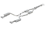 Borla 15-16 Dodge Challenger R/T 5.7L Dual Rectangle Angle Cut Dual Split Rear Exit S-Type Exhaust system image