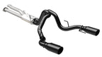 MagnaFlow SYS Cat-Back 2017 Ford F-150 Raptor 3.5L Dual Black Coated 3in Tips exhaust system with black tips