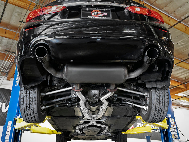 aFe Takeda 2.5in to 3in 304 SS Y-Pipe Exhaust System 16-18 Infiniti Q50/Q60 V6-3.0L (tt) Secondary image