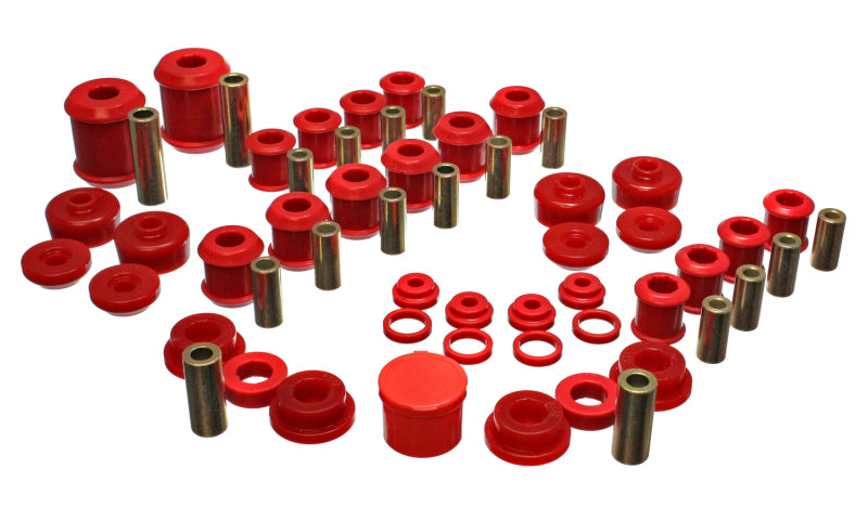 Energy Suspension 95-99 Mitsubishi Eclipse FWD/AWD Red Hyper-flex Master Bushing Set, performance offroad parts