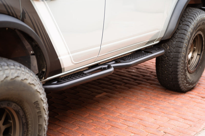 DV8 Offroad 21-22 Ford Bronco OE Plus Series Side Steps on truck