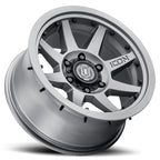 ICON Rebound Pro 17x8.5 6x5.5 0mm Offset 4.75in BS 106.1mm Bore Titanium Wheel for offroad trucks.