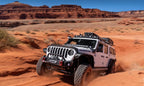 Bushwacker 2020 Jeep Gladiator Launch Edition Flat Style Flares 4pc - Black in off-road action