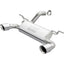 MagnaFlow 2018+ Jeep Wrangler 3.6L Dual Polished Tip Axle-Back Exhaust for offroad performance upgrades.