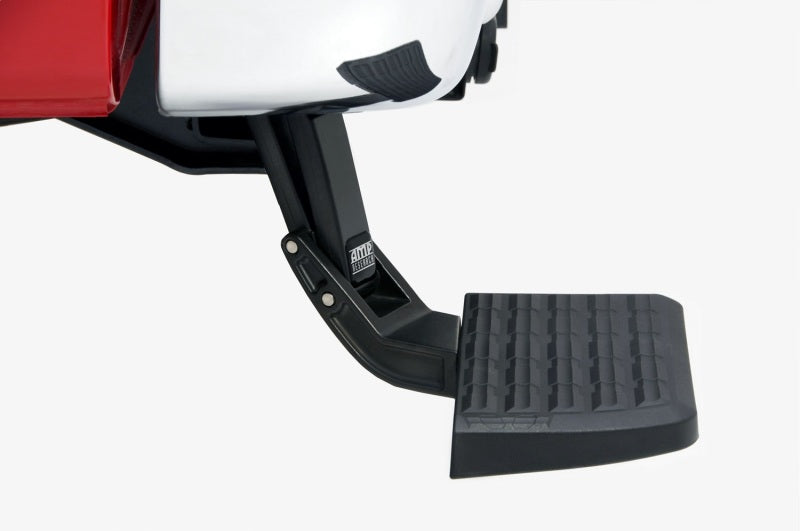 AMP Research 17-22 Ford F-250/350/450 SprDty (450 w/No Vib. Damp Installed) Driv. Side BedStep - Blk for offroad performance upgrades