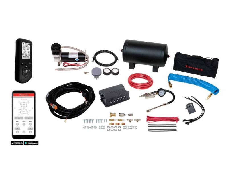 Firestone Air Command Dual Remote & App Extreme Kit (WR17602935) components for offroad performance upgrades.