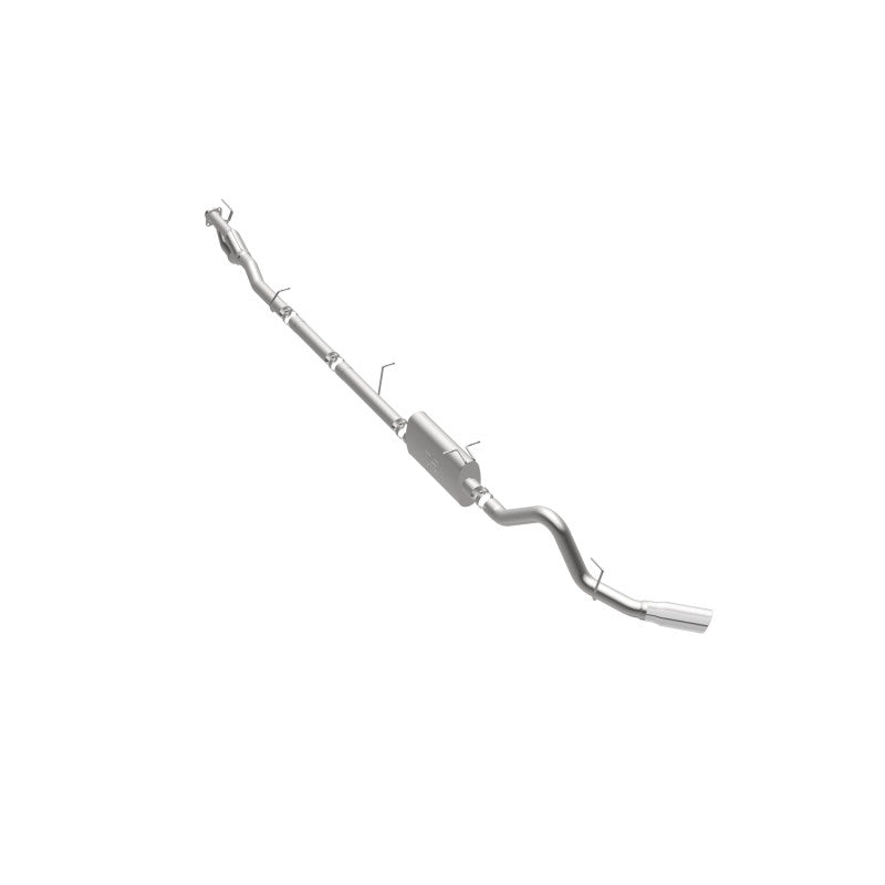 MagnaFlow Sys C/B 11-15 Ford Super Duty F250 6.2L EC CC, SS 3.5in Single Rear Pass Side Ext 5in Tip exhaust system