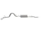 MagnaFlow Cat-Back 2016 Toyota Tacoma 3.5L V6 SS 3in Single Pass Side Exit Rear 4in Tip exhaust system components