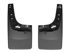 WeatherTech 08-10 Ford F250/F350 No Drill Mudflaps - Black for trucks, offroad performance upgrades, and exterior accessories.