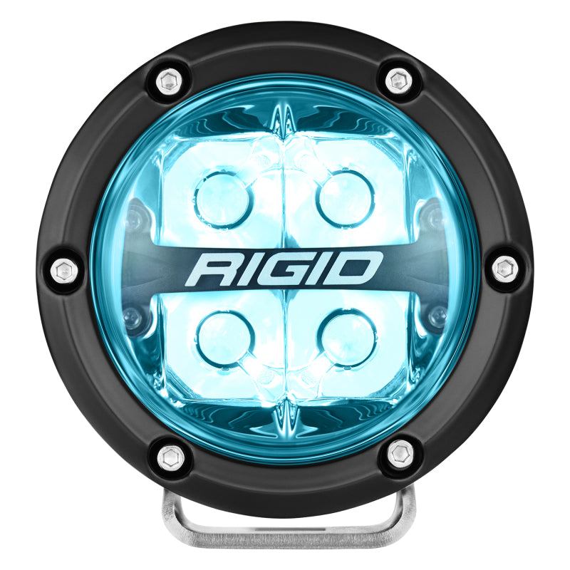 Rigid Industries 360-Series 4in LED Off-Road Spot Beam - RGBW (Pair) for offroad lighting and electrical.