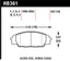 Hawk 06+ Civic Si Performance Ceramic Street Front Brake Pads dimensions for Acura RSX and Honda S2000