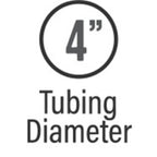 4" tubing diameter for MagnaFlow Tail-Pipe 03-04 Dodge Diesel