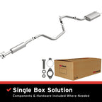 BRExhaust 16-24 Chevrolet Malibu 1.5L Direct-Fit Replacement Exhaust System with included components and hardware.