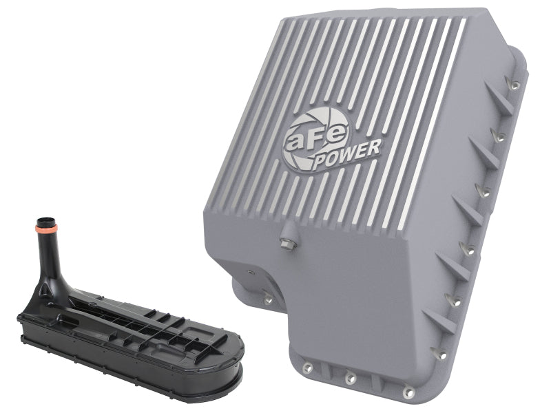 aFe Transmission Pan (Raw); Ford Diesel Trucks 03-10 V8-6.0/6.4L (td) Secondary image