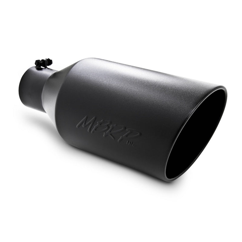 MBRP Universal Tip 8in O.D. Rolled End 4in inlet 18in length Black Secondary image