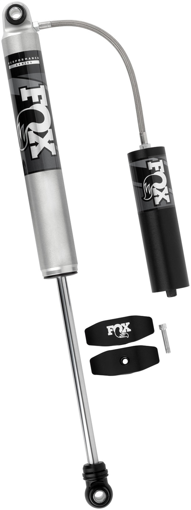 Fox 99+ Chevy HD 2.0 Perf Series 11.1in. Smooth Body IFP Rear Shock / 1.5-3.5in Lift with durable construction.