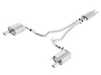 Borla ATAK Cat Back 15 Ford Mustang 3.7L V6 MT/AT 2.25in Pipe 4in Single Round Rolled Tips exhaust system