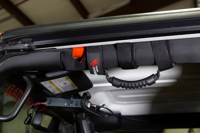 Fishbone Offroad Grab Handles w Three Straps in Jeep interior