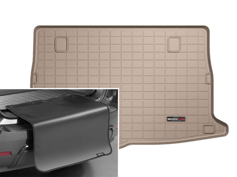 WeatherTech 12+ Hyundai Veloster Cargo Liner w/ Bumper Protector - Tan Secondary image