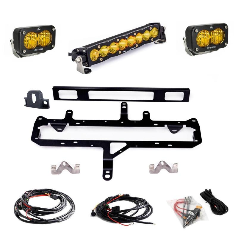 Baja Designs 2024+ Toyota Tacoma S8 10in Light Bar / S2 Pro TRD Pro Grille Conversion Light Kit Secondary image