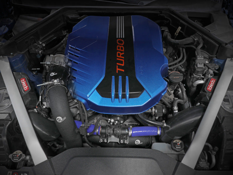 AFE 18-22 Kia Stinger V6-3.3L BladeRunner Alum Hot/Cold Charge Pipe Kit Black Secondary image