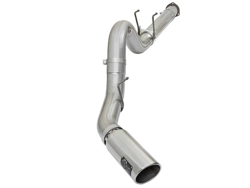 aFe ATLAS 5in DPF-Back Alum Steel Exhaust System w/Polished Tip 2017 Ford Diesel Trucks V8-6.7L (td) Secondary image