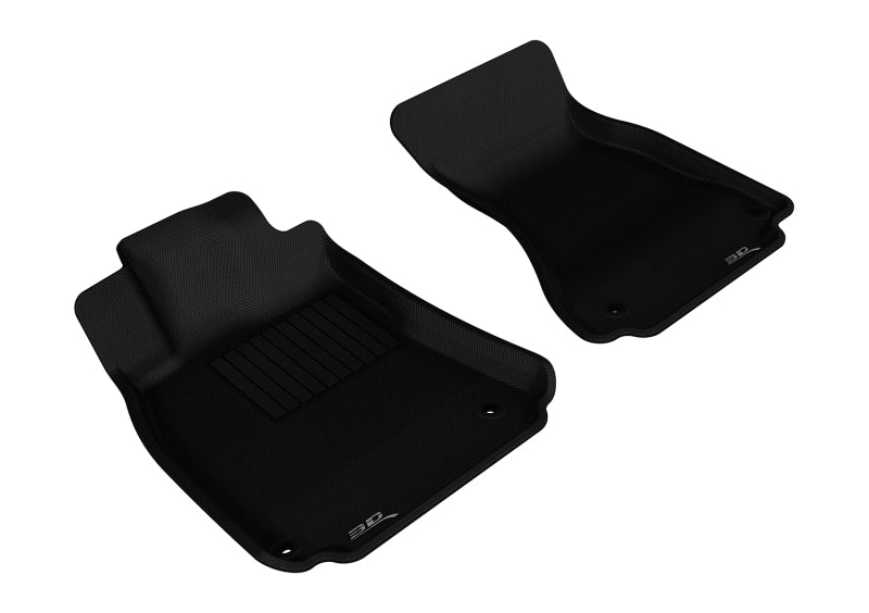 3D MAXpider 2009-2017 Audi A4/S4/RS4/A5/S5 Kagu 1st Row Floormat - Black, durable all-weather interior mats.