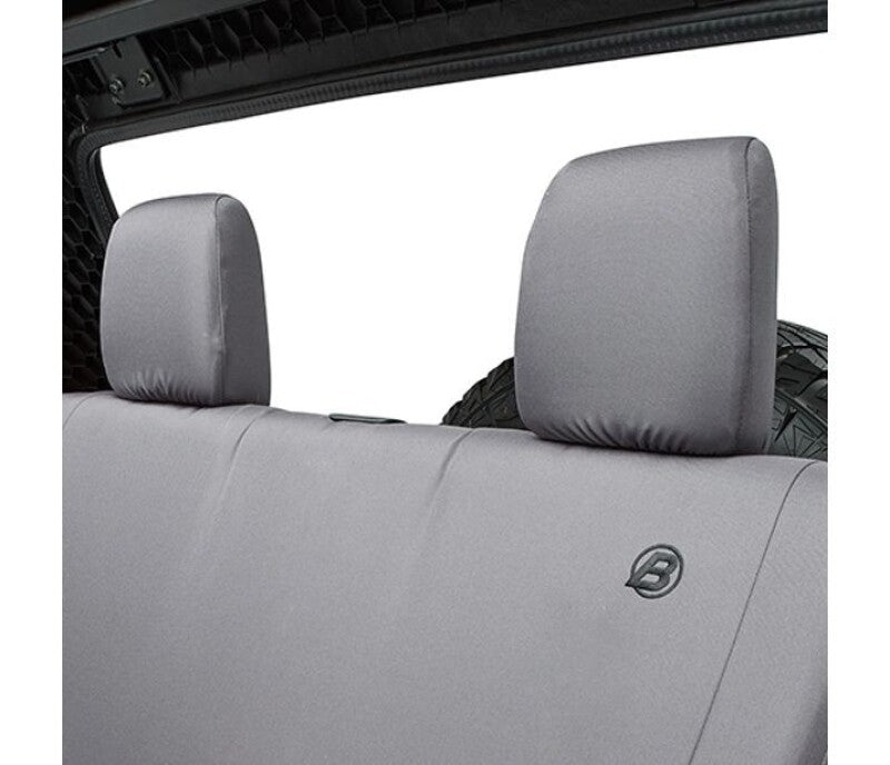 Bestop 08-12 Jeep Wrangler JK 4-Door Rear Seat Covers (Charcoal) Secondary image