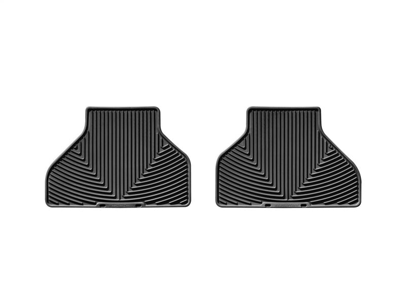WeatherTech 07-13 BMW X5 Rear Rubber Mats - Black detail