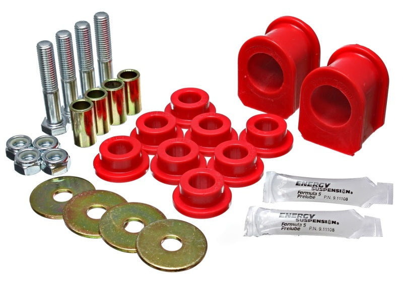 Energy Suspension 05-07 Ford Mustang Red Rear Sway Bar Frame Bushings (Must Reuse All Metal Parts) for performance upgrades