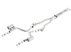 Borla 15-16 Dodge Charger Hellcat 6.2L V8 ATAK Catback Exhaust w/ Valves No Tips Factory Valance parts and installation hardware.