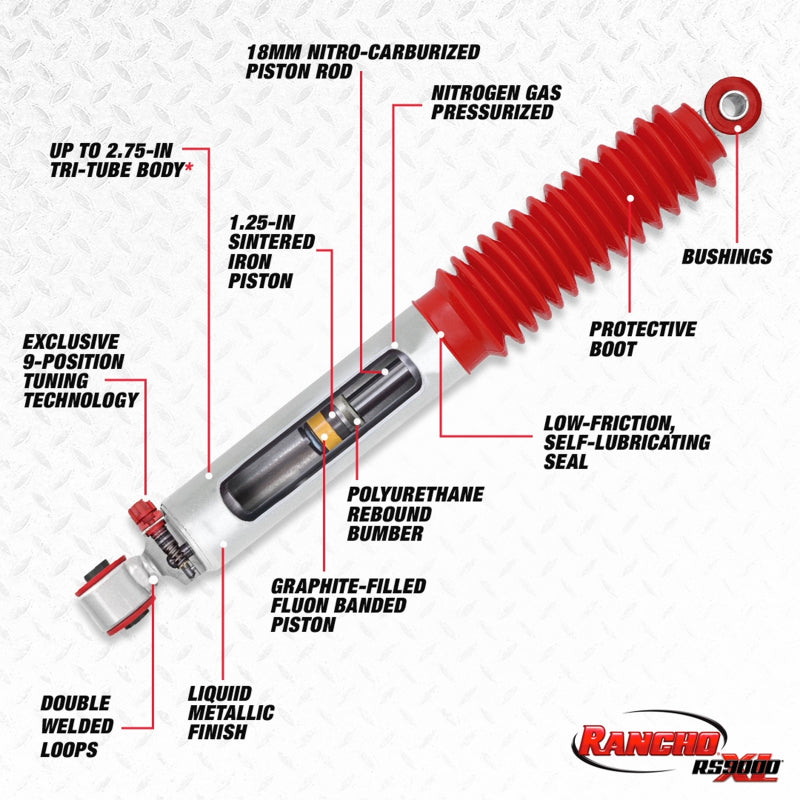 Rancho 84-85 Toyota 4Runner Rear RS9000XL Shock Secondary image