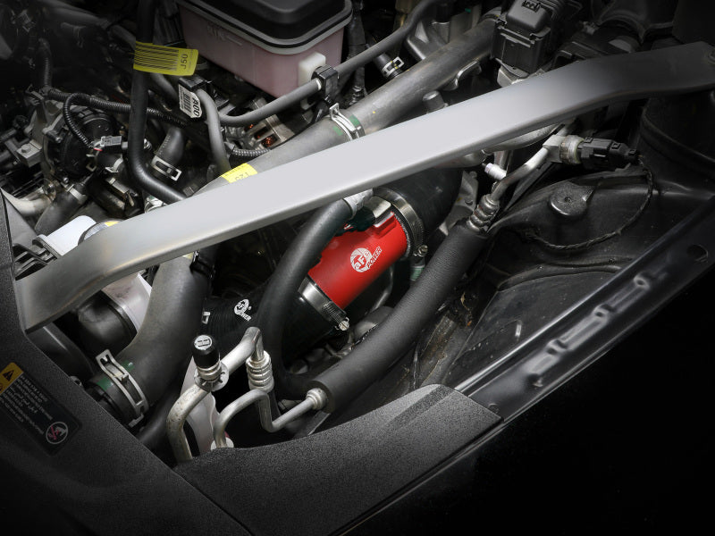 aFe BladeRunner 22-23 Kia Stinger L4-2.5L (t) Aluminum Hot and Cold Charge Pipe Kit - Red Secondary image